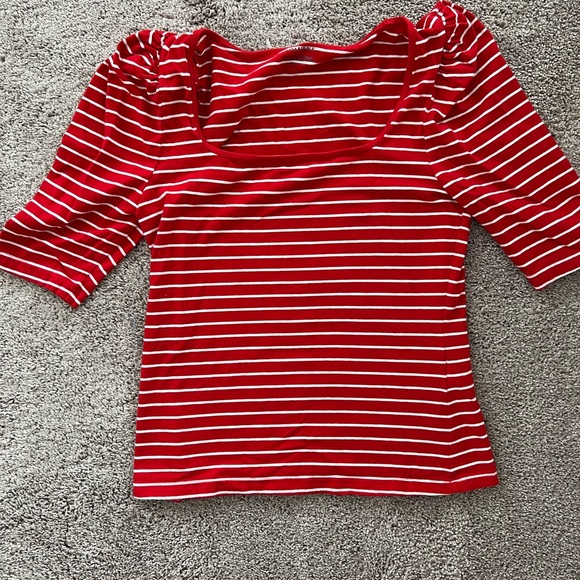 Banana Republic short sleeve striped top - Picture 3 of 3
